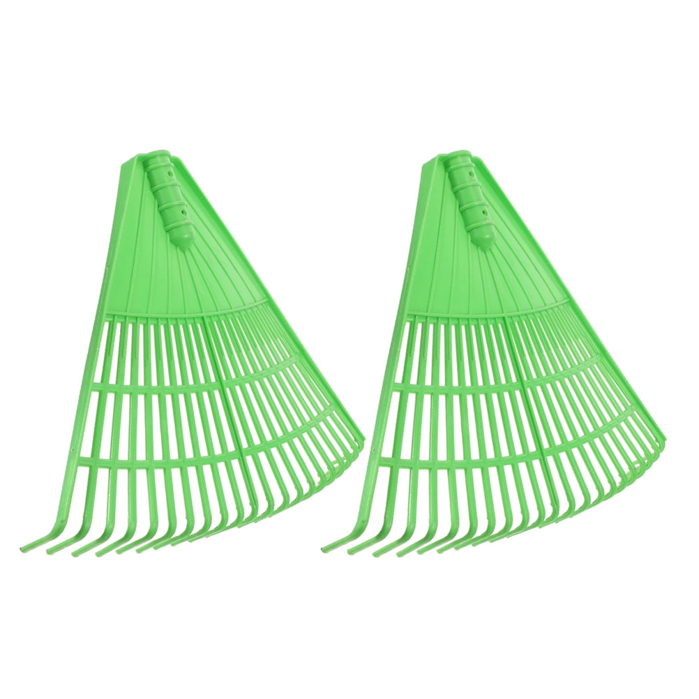 WRITWAA 2-Pack Lightweight Rakes for Garden Leaves Weed Removal and Yard Cleanup Tools
