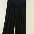 thumbnail image 4 of cocolona Womens Summer Casual Plus Size Pleated Pants Elastic Waist Drawstring Wide Leg Vacation Lounge Trousers, 4 of 4
