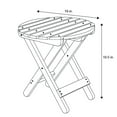 thumbnail image 4 of Shine Company Adirondack Round Traditional Wood Foldable Side Table in Beige, 4 of 4