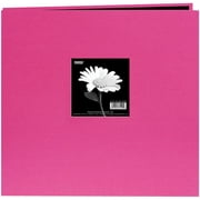 Pioneer Book Cloth Cover Post Bound Album 12"X12"-Bright Pink