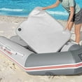 Bestway HydroForce Caspian Heavy Duty 2Person Inflatable Boat w/Motor Mount, Air Pump & Oars