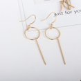 thumbnail image 3 of Pendientes redondos geométricos de moda para mujer Pendientes elegantes de aleación Decoración de joyería (Oro), 3 of 6