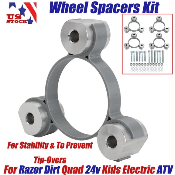 Razor Dirt Quad Electric Wheel Spacers For Stability & To Prevent Tip-Overs 24v