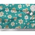 thumbnail image 2 of Soimoi Green Heavy Canvas Fabric Leaves & Flower Print Fabric by Yard 58 Inch Wide, 2 of 3