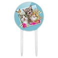 thumbnail image 1 of Acrylic Cats Selfie Picture Cake Topper Party Decoration for Wedding Anniversary Birthday Graduation, 1 of 7