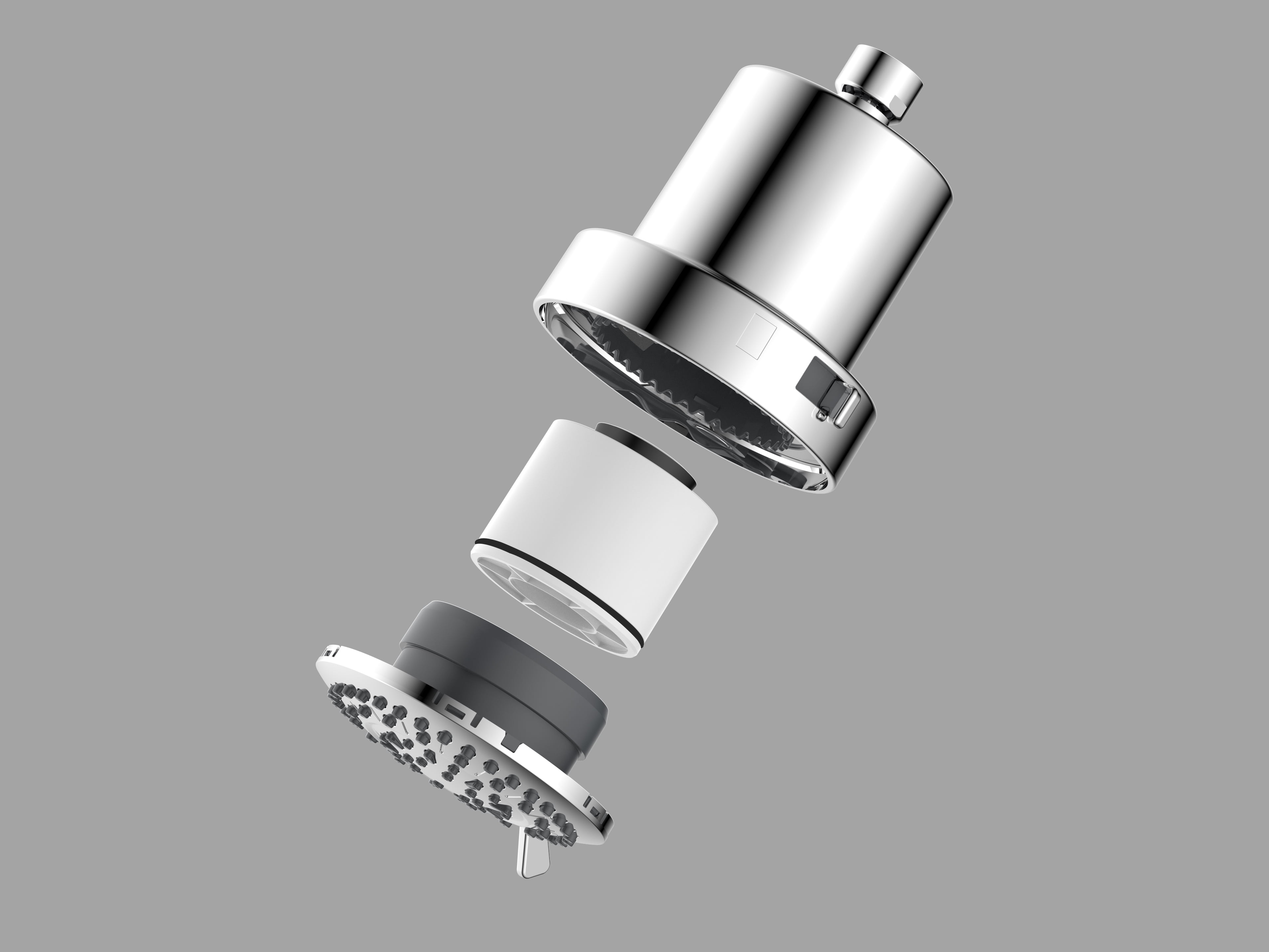 Better Homes & Gardens 5-Spray Filtered Chrome Shower Head with Quick Change Filter