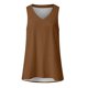 thumbnail image 3 of Camisa sin mangas con cuello en V para mujer para el verano: top informal oversize, poliéster/spandex, moda playera, tallas S-XXXXXL., 3 of 3
