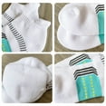 thumbnail image 6 of G&Y Men's Running Socks (6 Pairs) - Arch Support Athletic Ancle Socks, White, 9-11, 6 of 7