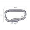 thumbnail image 1 of Multi-color Aluminum Alloy Carabiner D-Ring Key Chain Clip Camping Keyring Snap Hook Outdoor Travel Kit He Qiyong unisex, 1 of 2