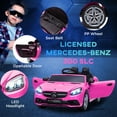 thumbnail image 5 of Aosom 12V Kids Electric Ride On Car with Parent Remote Control, Two Motors, 2 Speeds, Music, LED Lights, USB for 3-6 Years Old, Pink, 5 of 9