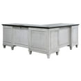 thumbnail image 5 of Atlin Designs 8 Drawers Two Tone Contemporary Wood L-Desk in White, 5 of 9