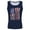Blue, variant on 4th of July Independence Day USA Flag Short Sleeved T-Shirts Gym Fitness Singlet Vest for Men(Light Blue,3XL)