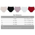 thumbnail image 6 of Baywell Plus Size Women's Underwear Cotton High Waisted Ladies Briefs Stretch Full Coverage Panties 5 Pack Red 2XL, 6 of 6