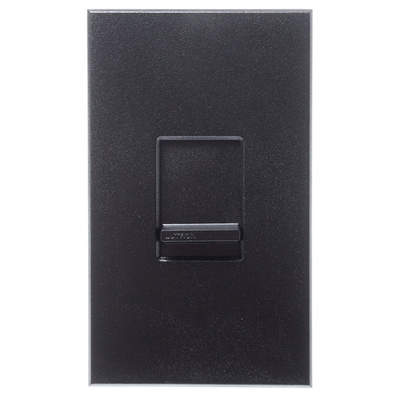Lutron NTF-10-277-BL Nova T 277V 8A Fluorescent 3-Wire Hi-Lume LED Single Pole Slide-to-Off Dimmer Black Matte
