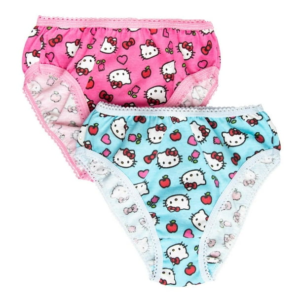 Bikini Hello Kitty para Niña, Multicolor 1 Paquete con 2 Piezas Talla 6