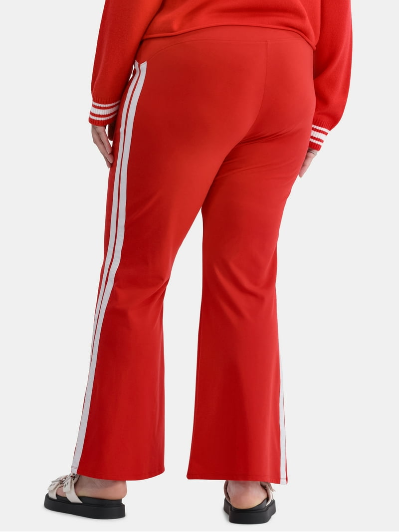 No Boundaries Side Stripe Flare Pants - High-Rise - Walmart.com