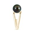 thumbnail image 3 of ANGARA Solitaire Tahitian Cultured Pearl Double Shank Ring in 14K Yellow Gold for Women | June Birthstone, Birthday, Anniversary, Jewelry Gift for Women | Pearl Ring, 3 of 8