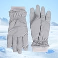thumbnail image 2 of CAIXIA Womens Snow Gloves Waterproof Winter Thermal Touchscreen Gloves for Adults Insulated Cold Weather Water Skiing Sports Warm,Grey, 2 of 5
