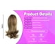 thumbnail image 5 of Extensión de cola de caballo corta con clip de garra, pelo sintético de 12 pulgadas, cola de caballo con rizos rectos al extremo, extensión de cola de caballo con mandíbula de clip (marrón), 5 of 5