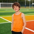 thumbnail image 4 of ZVNAΖH Kids Boys' Custom Basketball Jersey, Quick Dry Mesh Sleeveless Tank for Sports, Team Uniforms & Casual Wear (3-17Y), 4 of 9