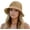 Khaki-5, variant on Floppy Big Beach Straw Hats for Women Foldable Summer Wide Brim Packable Sun Hat Womens Travel Straw Fedora Hat