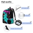 thumbnail image 3 of Saiise Rex Dinosaur With Sunglasses Print Laptop Backpack - Adjustable Shoulder Straps, Water-Resistant, Large Capacity, Stylish Design, Unisex for School, Office, Travel-Medium, 3 of 5