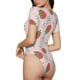 thumbnail image 2 of Fotbe Strawberry Floral Body de Mujer con Cuello Redondo y Mangas Cortas, Sin Mangas Ajustado, Suave, Cómodo y Básico-XX-Large, 2 of 7