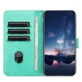 thumbnail image 2 of Dteck Wallet Case for iPhone 15 Pro with Card Holder,Embossed Tree PU Leather Kickstand Case for Women Men,Wrist Strap Flip Folio Case for iPhone 15 Pro,Green, 2 of 5