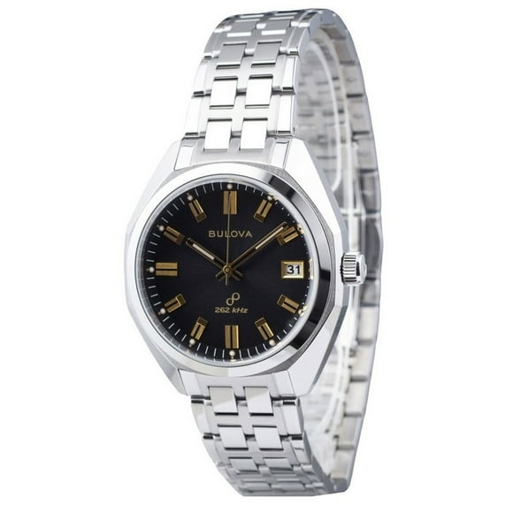 Bulova Classic Precisionist Jet Star Stainless Steel Grey Dial Quartz 96B415 Men's Watch