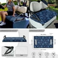 thumbnail image 4 of XYZCANDO Bohemian Turtle 4pcs Golf Cart Seat Covers Golf Cart Steering Wheel Covers 2pcs Golf Cart Flags Easy to Install 2 Person Seats Golf Cart Blanket Steering Wheel Protector Small Flag Blue, 4 of 7
