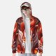 thumbnail image 2 of Fotbe Red Leaf Flame Fox Chaqueta con Protección Solar UPF 50+ para Hombre y Mujer, Camisa con Capucha y Bolsillos-Large, 2 of 7