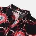 thumbnail image 3 of Eashery Mens Button Down Shirts Printed Spring Mens Tops Red 2XL, 3 of 4