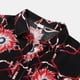 thumbnail image 3 of Camisas De Compresion Camiseta informal de verano para hombre, camisas con estampado de botones , camisetas de manga corta con cuello vuelto, camisa de (Red, L), 3 of 5