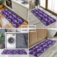 thumbnail image 6 of Colorful Mushroom Pattern Purple Pattern Kitchen Rug Mat,Kitchen Runner Rugs Non Skid Washable,Decorative Kitchen Floor Mats for Kitchen,Sink,Laundry,17"x47.2", 6 of 7