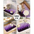 thumbnail image 6 of Marble Purple Dish Drying Mat for Kitchen Counter, Super Absorbent Quick Dry Coffee Bar Mat Pad Thin Diatomaceous Sink Mat Non Slip Dish Drainer Mat 23.5x15.5 Modern Geometric Honey Gold Black, 6 of 6