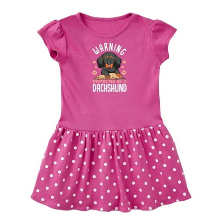 

Inktastic Protected by a Dachshund Dog Gift Baby Girl Dress