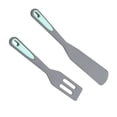 thumbnail image 4 of DOLITY 2 Pieces Cooking Spatula Set Silicone Food Grade Heat Resistant Kitchen Turners, 4 of 9
