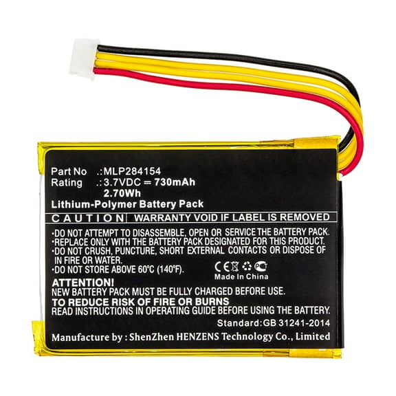 Batteries N Accessories BNA-WB-P12820 Speaker Battery - Li-Pol, 3.7V, 730mAh, Ultra High Capacity - Replacement for JBL MLP284154 Battery