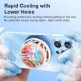thumbnail image 3 of Ventilador de refrigeración tipo pinza para iPhone Xiaomi con adsorción magnética, 3 of 6