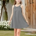 thumbnail image 4 of THDHVS Dresses for Girls,Girls Dress,Girls and Toddlers' Knit Sleeveless Tank Play Dress Gray 11-12 Years, 4 of 8