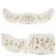 thumbnail image 3 of Ofertas Únicas 6 Pcs Estilo Navidad G Tatuaje Facial Temporal Tono Dorado Papel de Película de Agua Película PET, 3 of 5