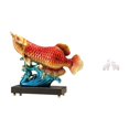 thumbnail image 1 of Estatua de arowana, escultura de de resina, estatuas de animales, base independiente, adorno de arte moderno, ideal para regalar, decorac, 1 of 8