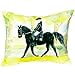 thumbnail image 3 of Betsy Drake SN141 Black Horse & Rider Pillow, 11" x14", 3 of 4