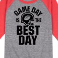 thumbnail image 3 of Instant Message - Game Day Best Day - Toddler & Youth Raglan Graphic T-Shirt, 3 of 7