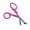 Pink, variant on Cynamed Multicolor Trauma Shears - Bandage Scissors with Blunt Tip and Serrated Rainbow Blade