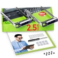 thumbnail image 1 of WORKDONE 2-Pack 2.5"" Hard Drive Caddy - Compatible for Dell PowerEdge Servers - 14th Gen R340 R440 R540 R640 R740 R740xd R840 R940 R6415 R7415 R7425 - SSD SAS SATA NVMe Tray - Setup Manual, 1 of 5