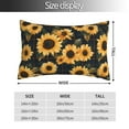 thumbnail image 2 of Salouo Scottish Blue Plaid Sunflower Pattern Pillow Cases,1PC Pillow Covers with Envelope Closure Decorative Pillow Case for Bed Couch,Pillows Not Included-20"x30", 2 of 6