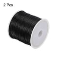 thumbnail image 3 of Unique Bargains Elastic Cord DIY Making Stretchy String Craft Wire, Black, 2 Rolls, 3 of 6
