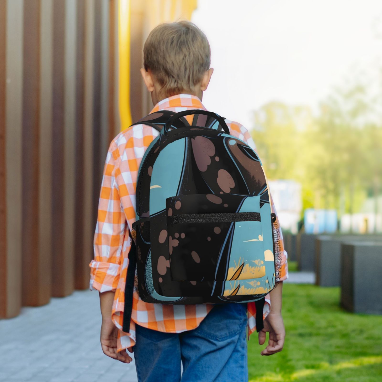 Xecao Whimsical Cartoon Cow Print Casual Backpack: A Computer Backpack Ideal for Men and Women, Perfect for College, School, or Daily Travels-One Size