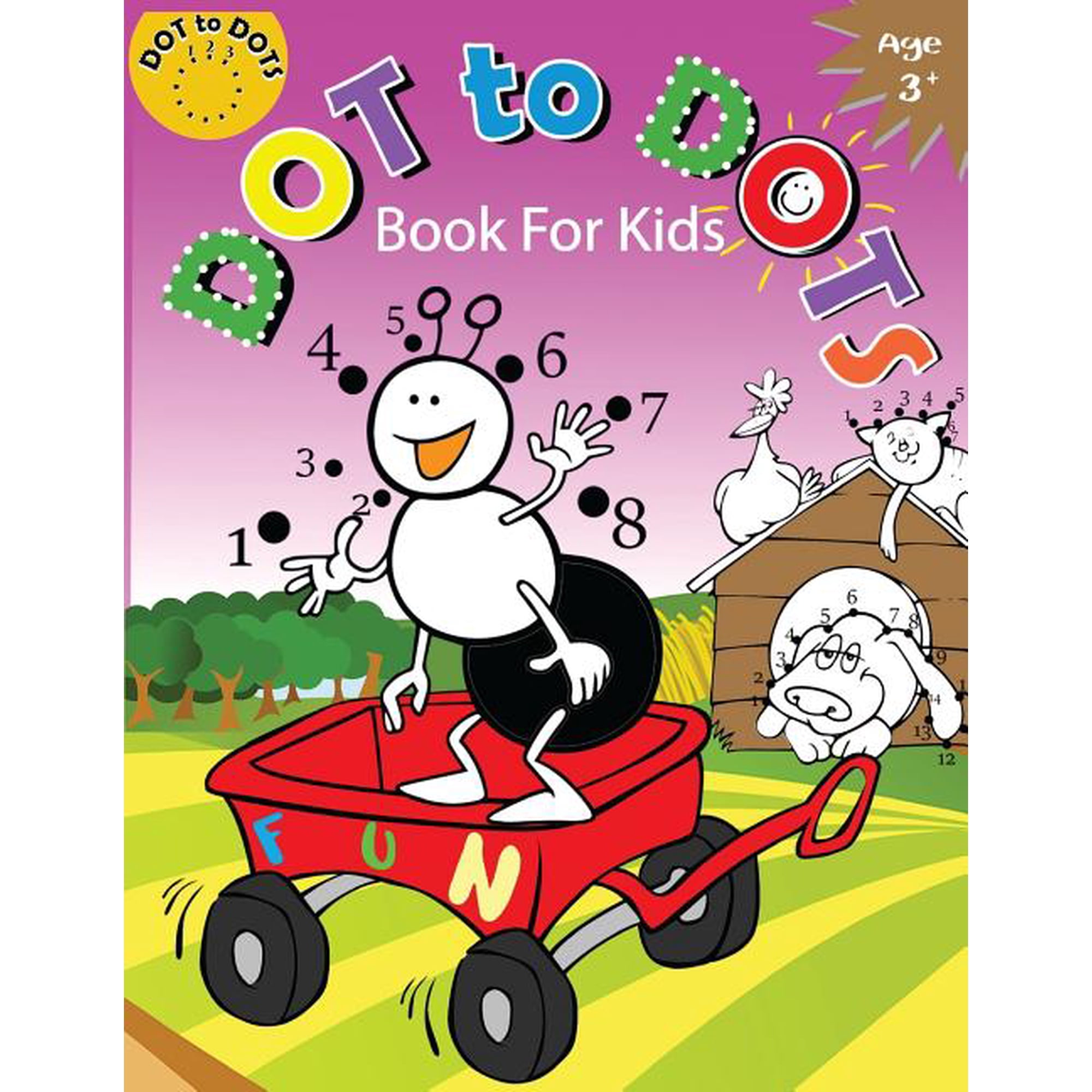 Connect the Dots Coloring Books for Kids Dot to Dots Book for Kids Ages 3+: Children Activity Connect the dots, Coloring Book for Kids Ages 2-4 3-5, Book 2, (Paperback)